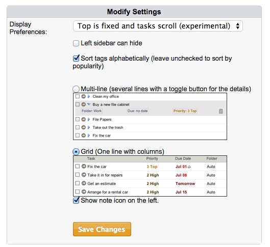 Display Preferences