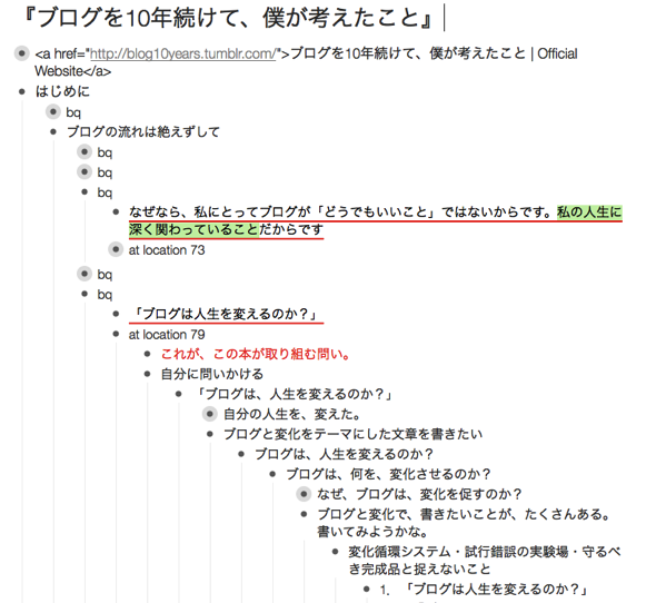 『ブログを10年続けて、僕が考えたこと』の読書ノートから生まれたブログ原稿。